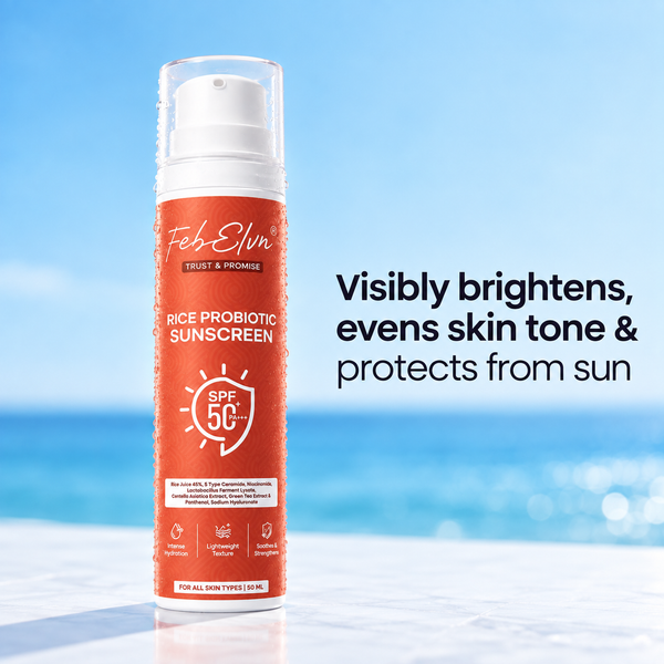 Rice Probiotic Sunscreen SPF 50+ PA++++ | Brightening, Hydration & Skin Barrier Support