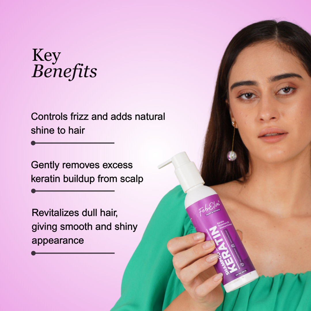 Frizz Control & Hair Strengthening Keratin Shampoo