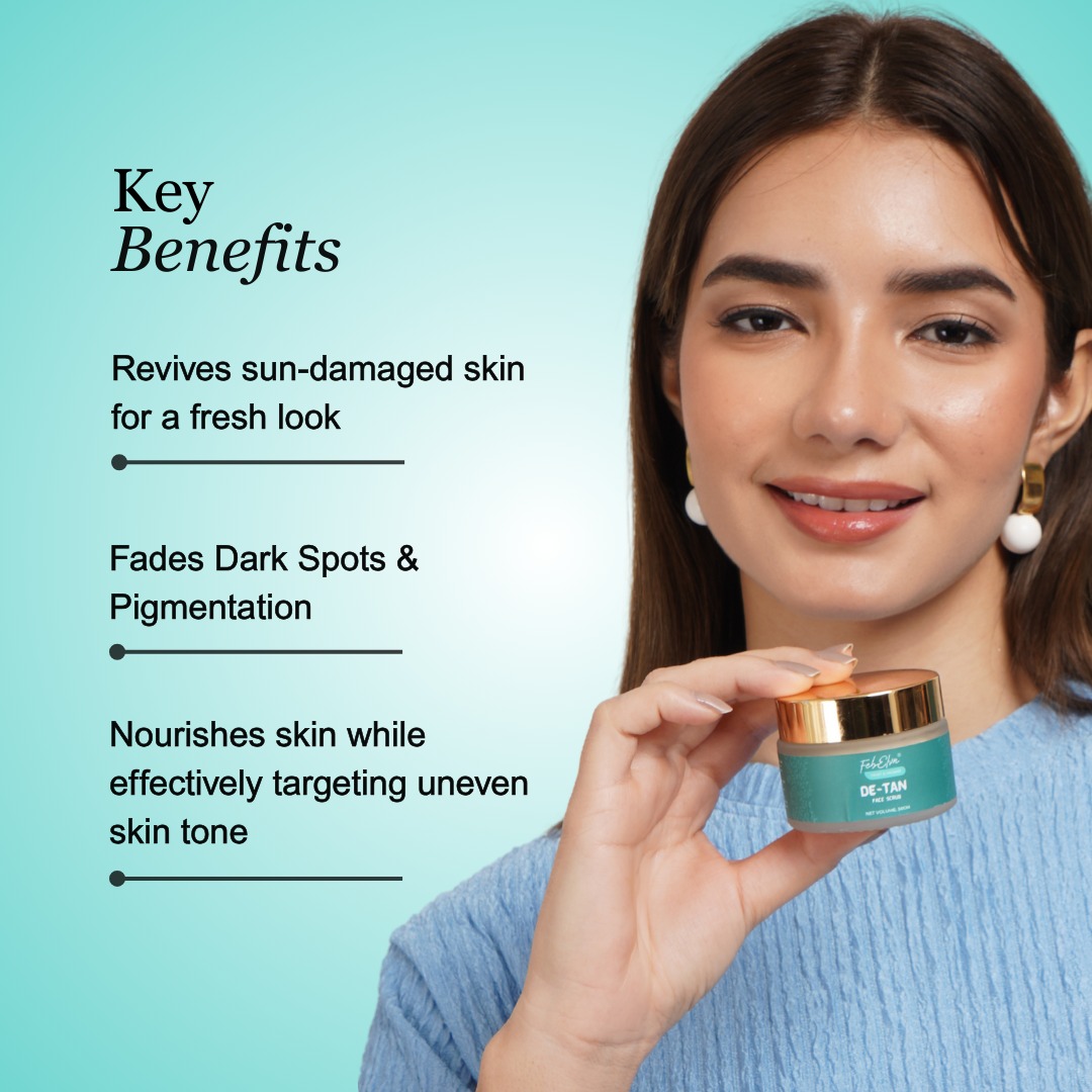 DeTan Face Scrub - Tan Removal & Brightening