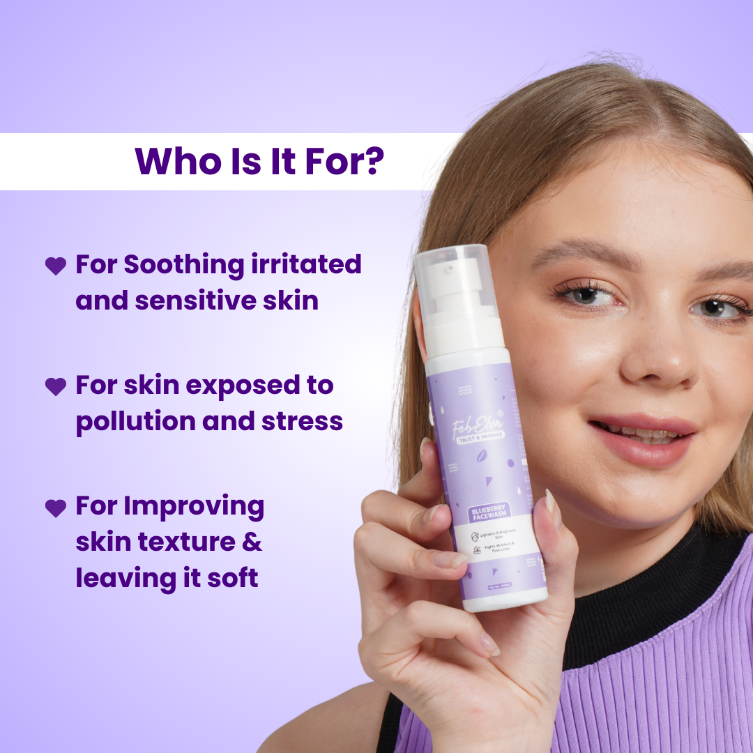 15% Blueberry Extract – Deep Cleansing Face Wash