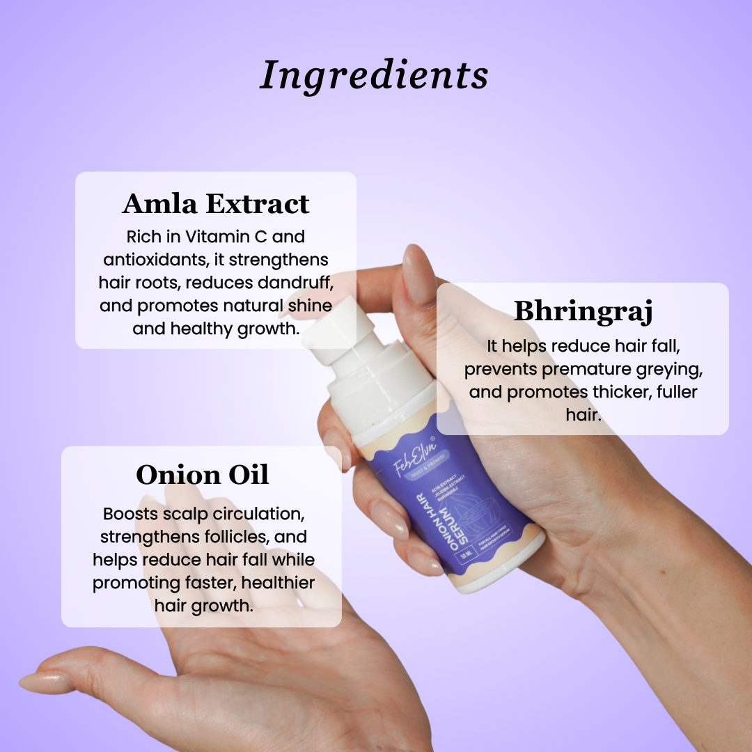 Onion Hair Serum - Anti Hair Breakage & Nourishing Hair