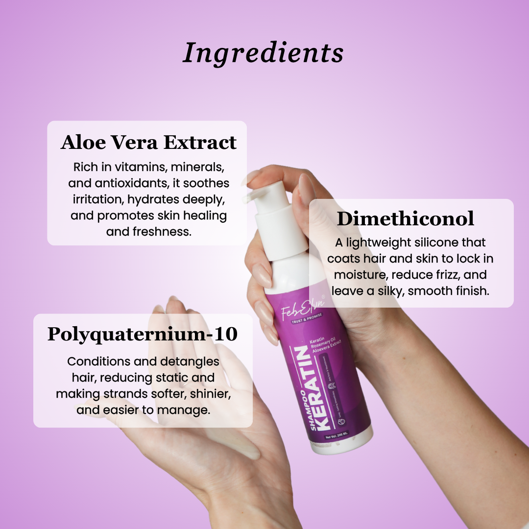 Frizz Control & Hair Strengthening Keratin Shampoo