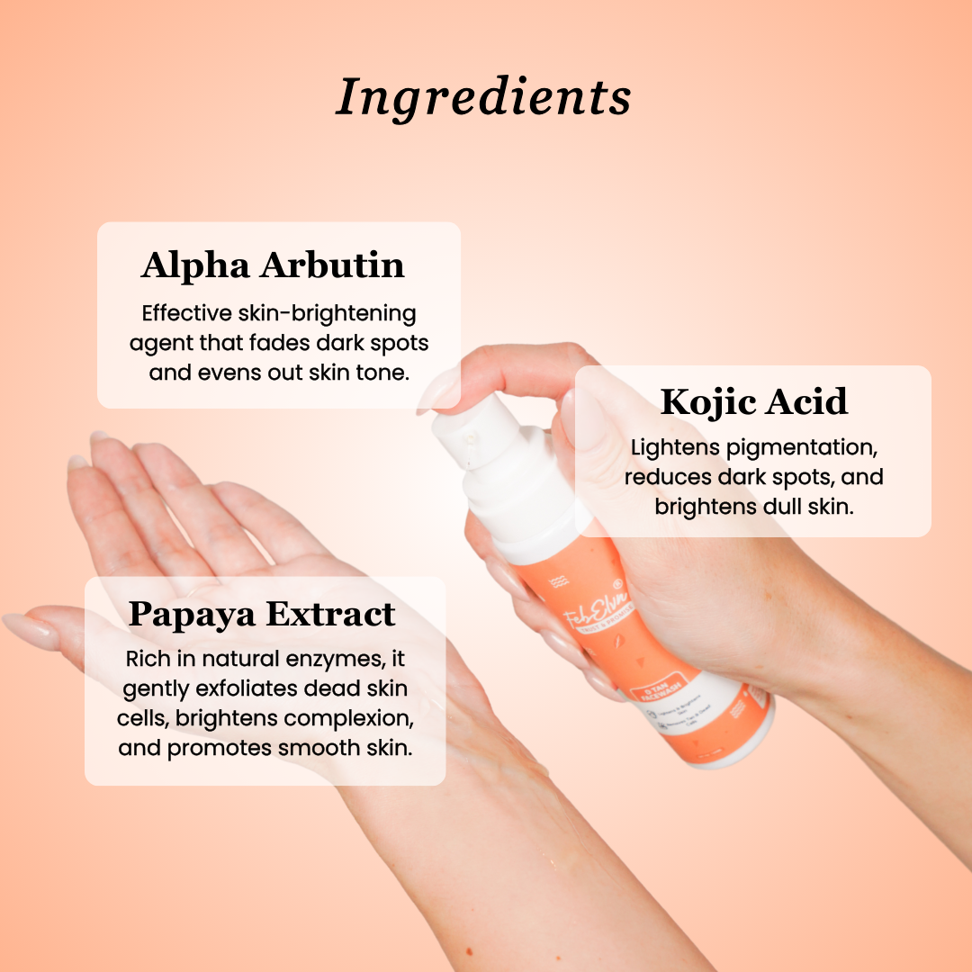 5% Kojic + Alpha Arbutin - Advanced Detan Face Wash