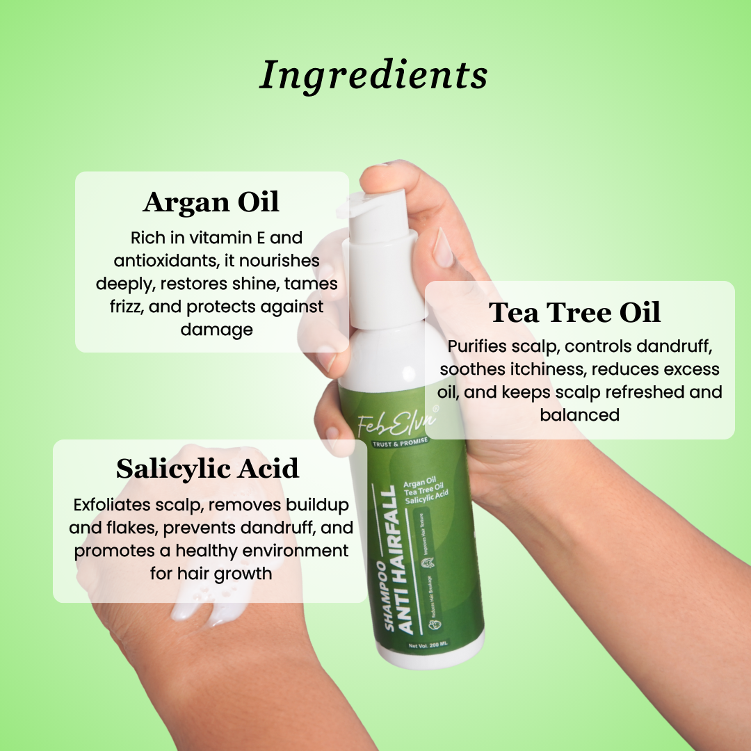 Anti Hairfall Shampoo - 10% Salicylic Acid & Argan Oil