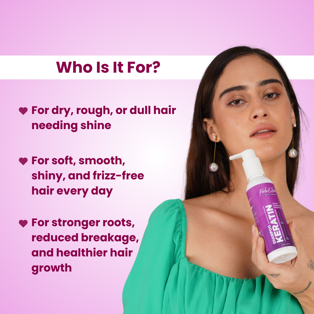 Frizz Control & Hair Strengthening Keratin Shampoo