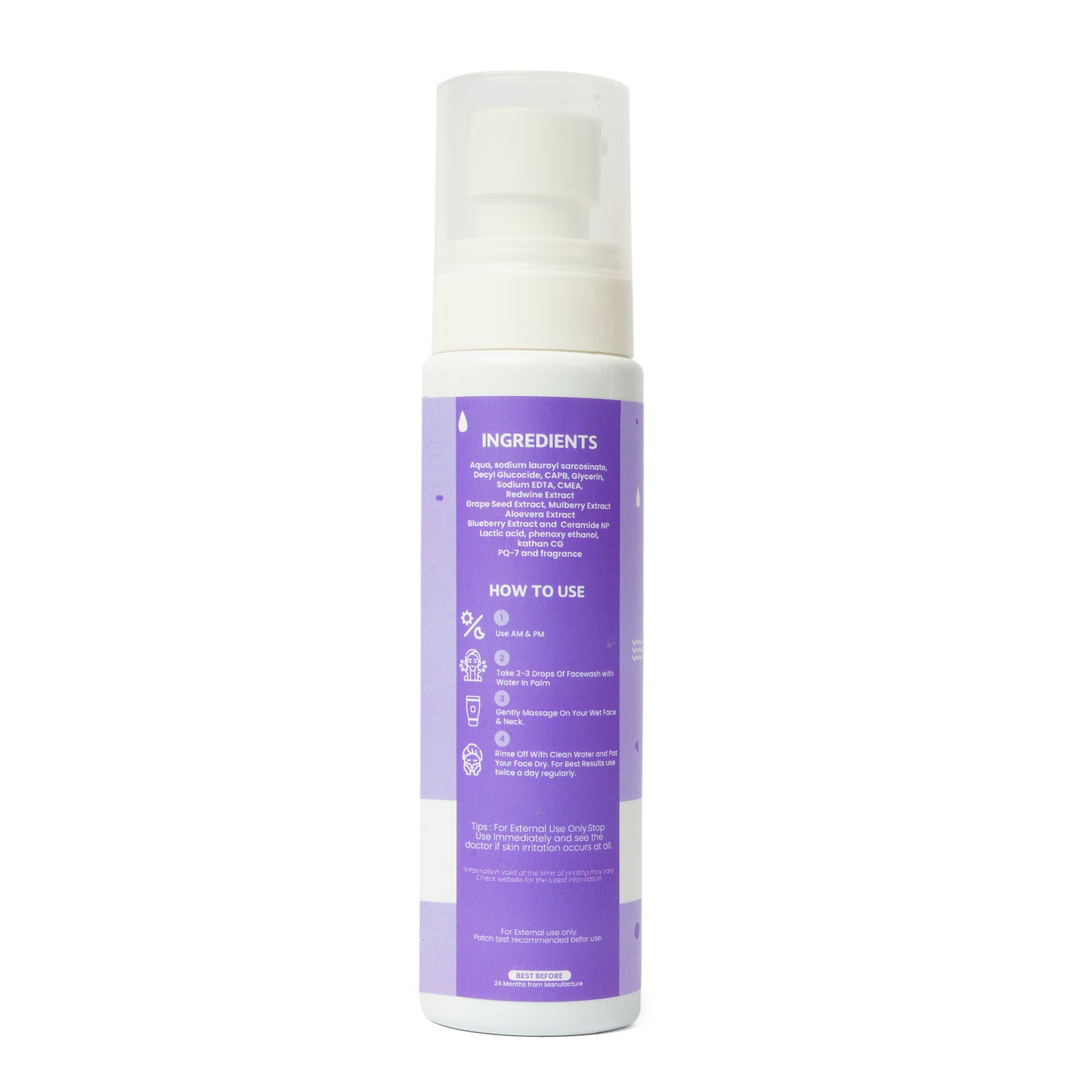 15% Blueberry Extract – Deep Cleansing Face Wash