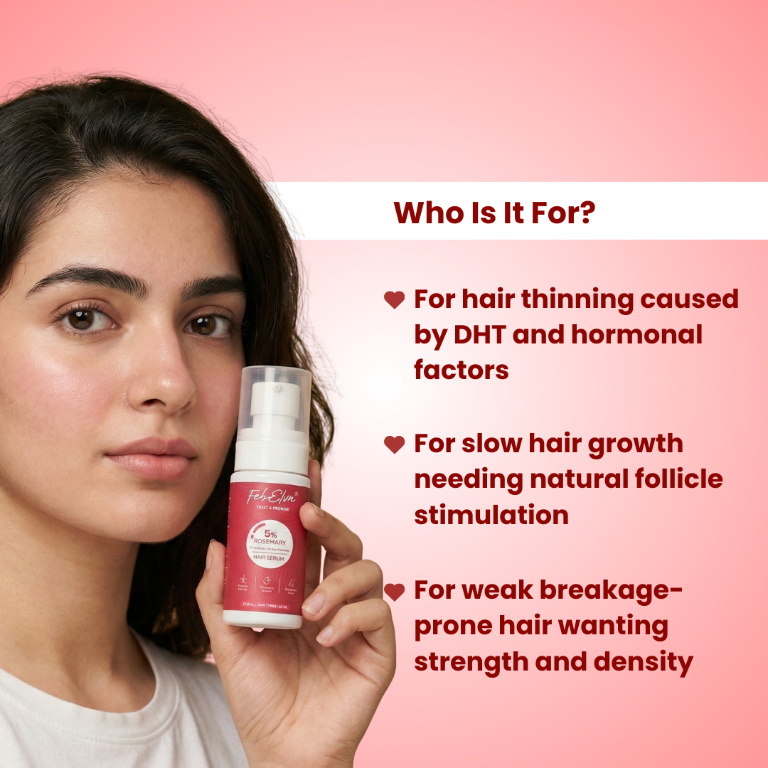 5% Rosemary Hair Growth Serum with 2% Caffeine | Anti Hair Fall & Scalp Strengthening Serum – 50ml