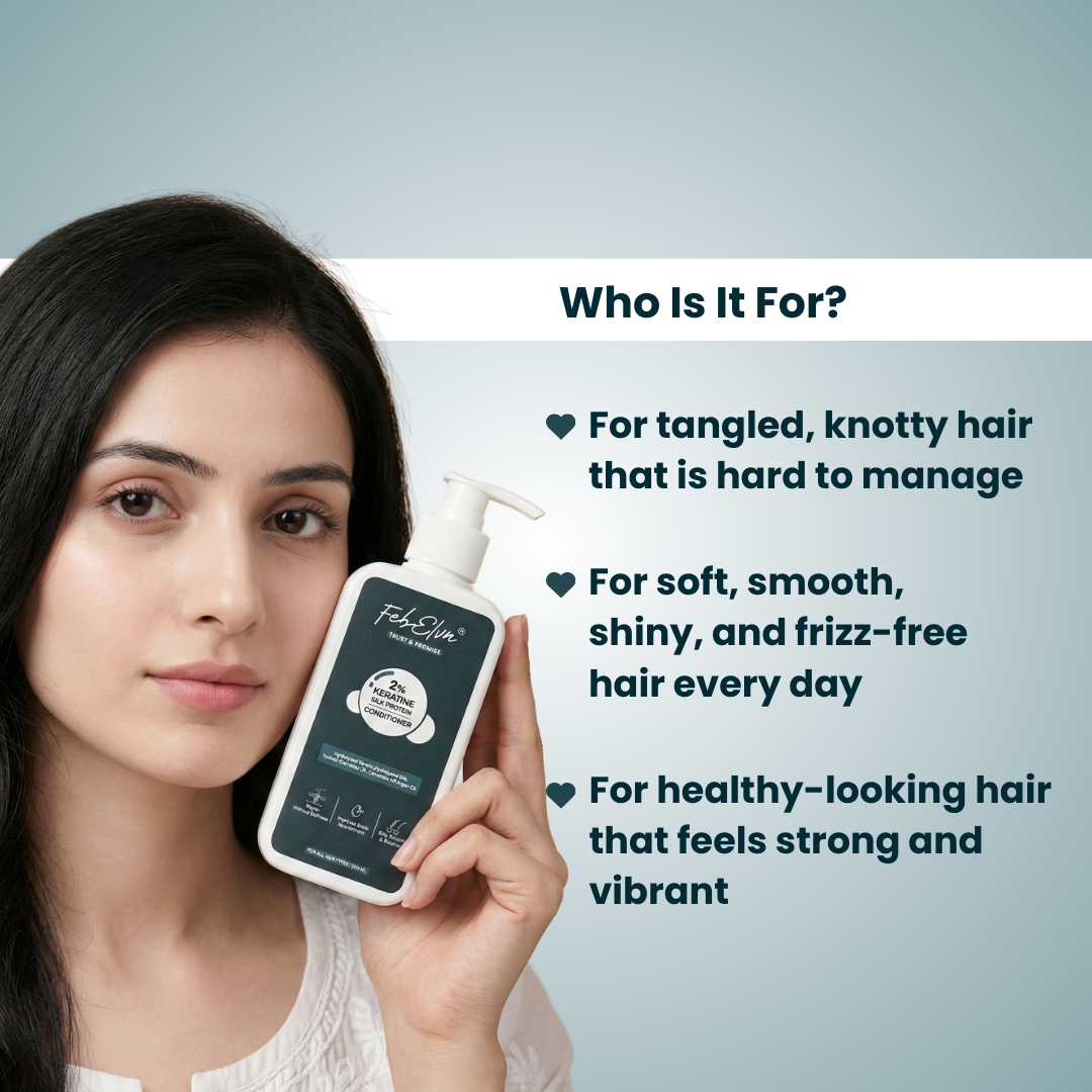 2% Keratin + Silk Protein Conditioner | Bond Repair & Hair Strength - 200ML