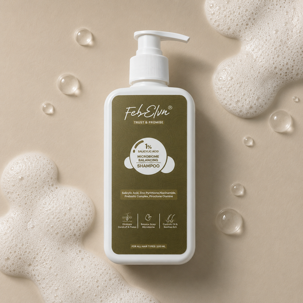 1% Salicylic Acid Anti-Dandruff Shampoo | Microbiome Balance & Scalp Clarifying Care - 200ML