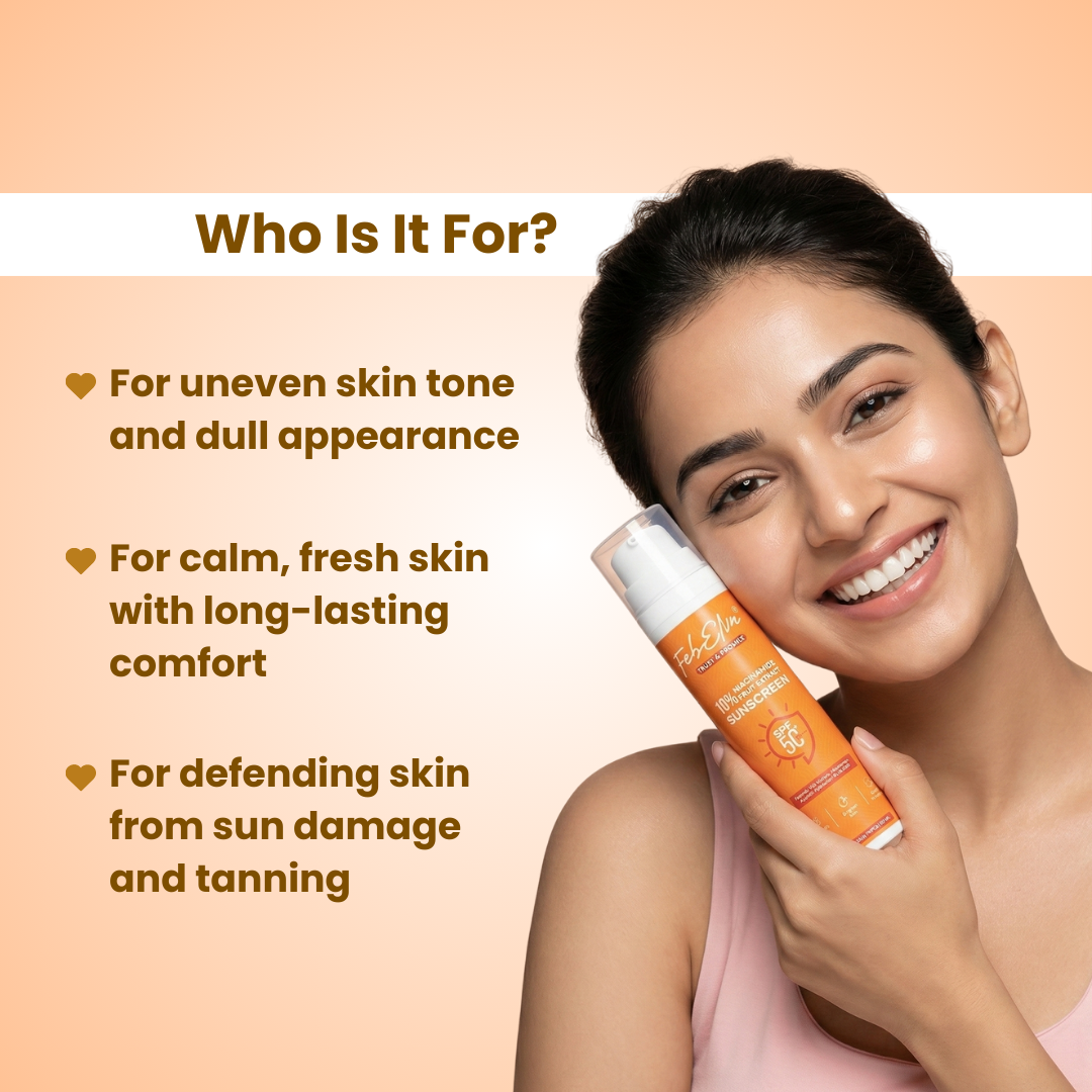 SPF 50 PA+++ Sunscreen with 10% Niacinamide | Broad Spectrum UV Protection