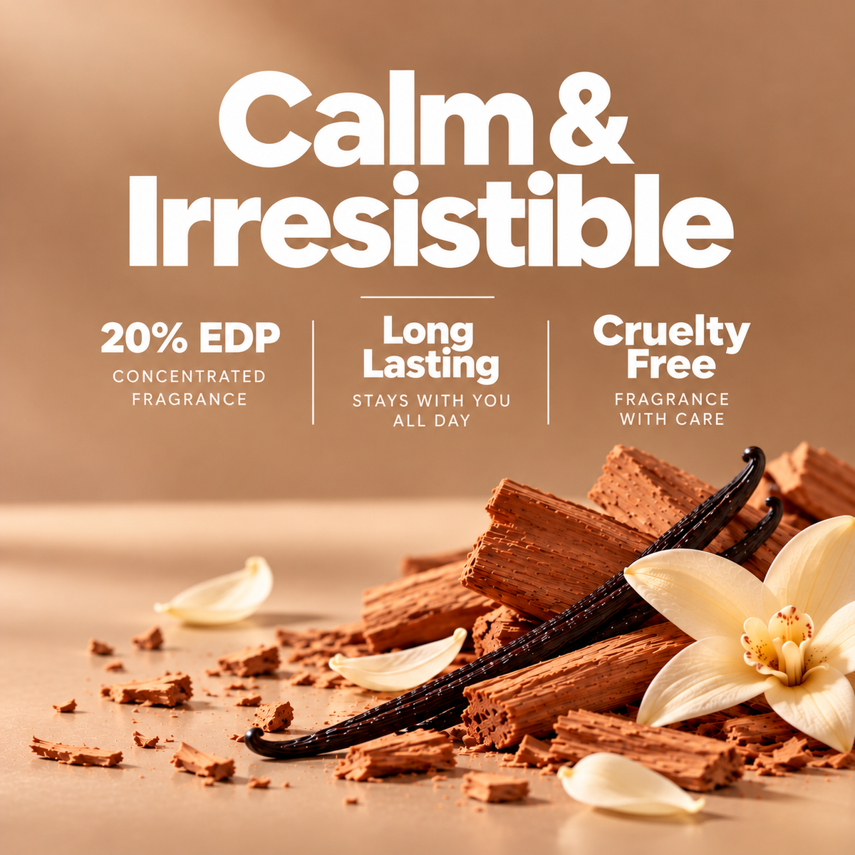 Sandalwood Vanilla — Creamy Woody Eau de Parfum, 50ml