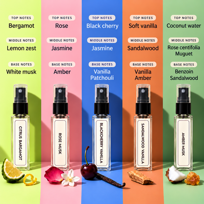FEBELVN Chapter Five Unisex Mini Perfume Combo, 5 × 9 ml Eau de Parfum (45 ml)