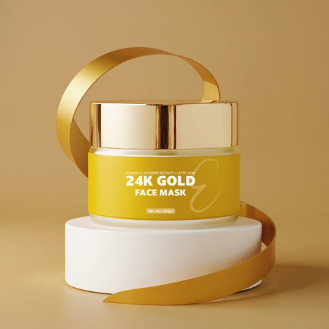 24K Gold & Vitamin C – Brightening Clay Face Mask