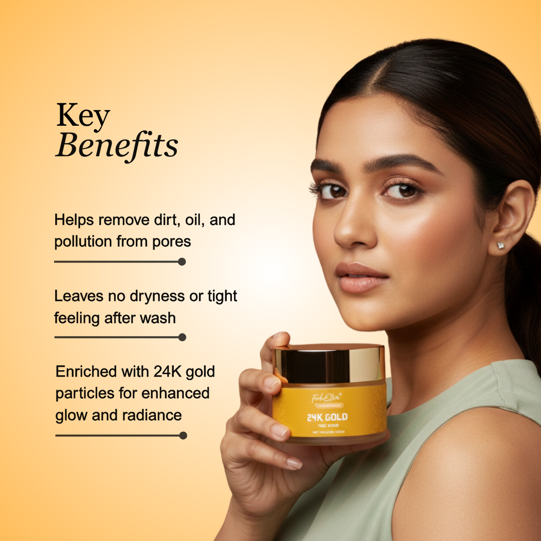 24K Gold Face Scrub – Exfoliating & Brightening