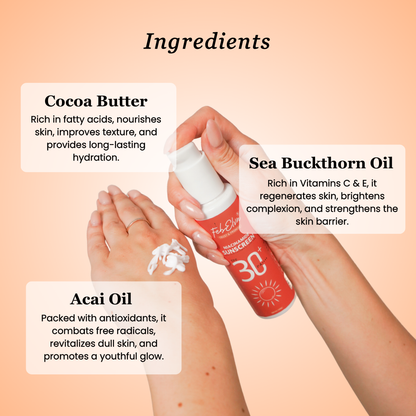 SPF 30++ Sunscreen – Brightening & Hydrating
