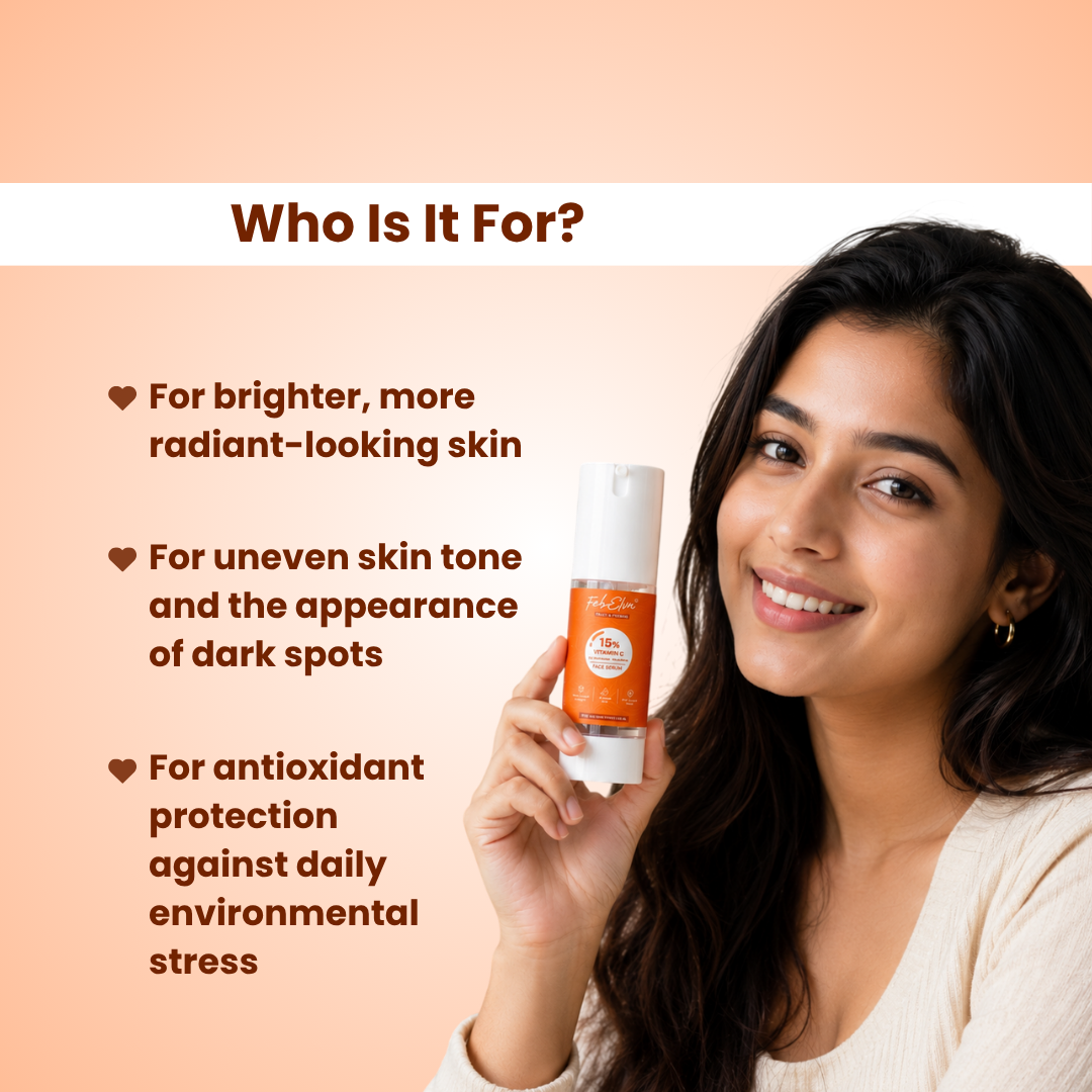 15% Vitamin C + Antioxidant Face Serum For Brightening, Dark Spots & Glow