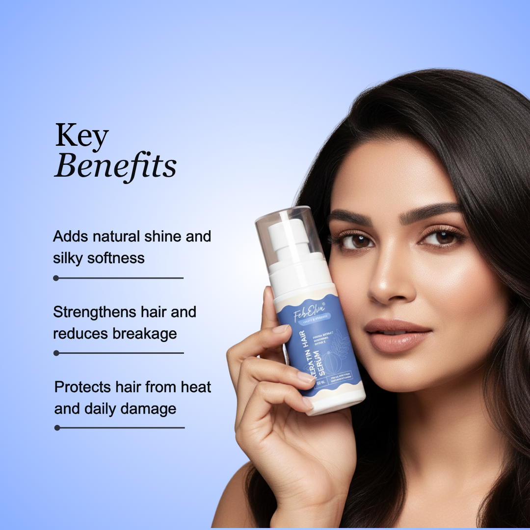 Keratin Protein Hair Serum - Frizz Control & Hair Repair