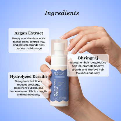 Keratin Protein Hair Serum - Frizz Control & Hair Repair