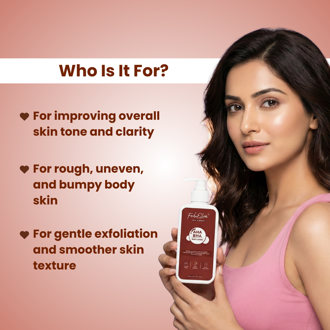 AHA BHA Body Lotion for Rough, Bumpy & Acne-Prone Skin