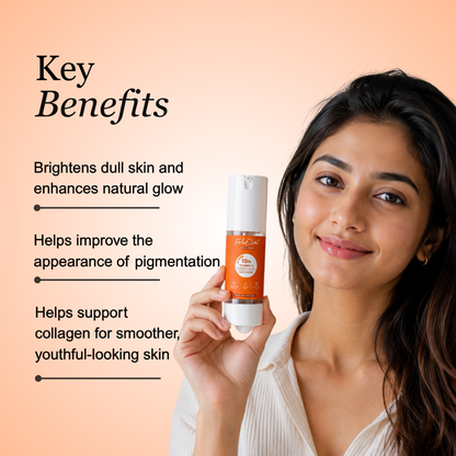 15% Vitamin C + Antioxidant Face Serum For Brightening, Dark Spots & Glow