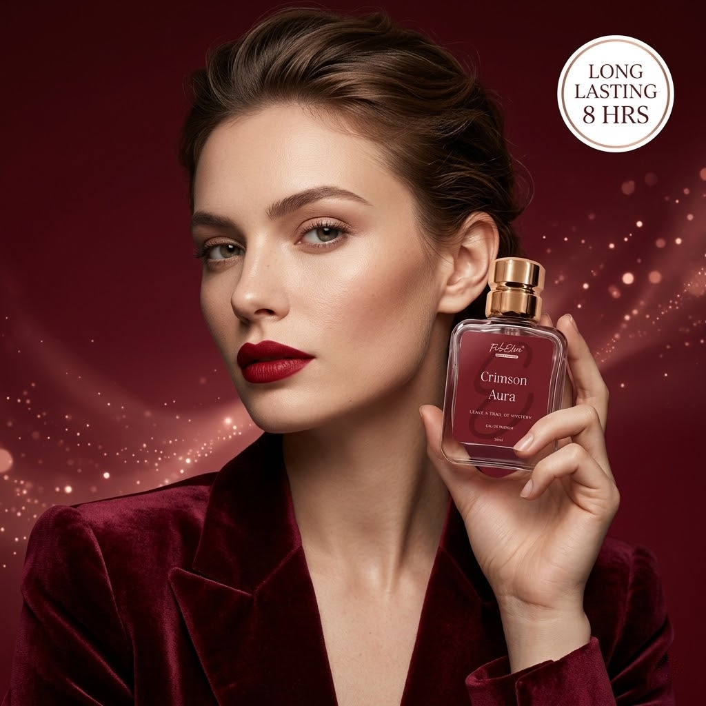 FEBELVN CRIMSON AURA | Eau de Parfum (EDP 20%) | 50 ml | Long Lasting Premium Perfume