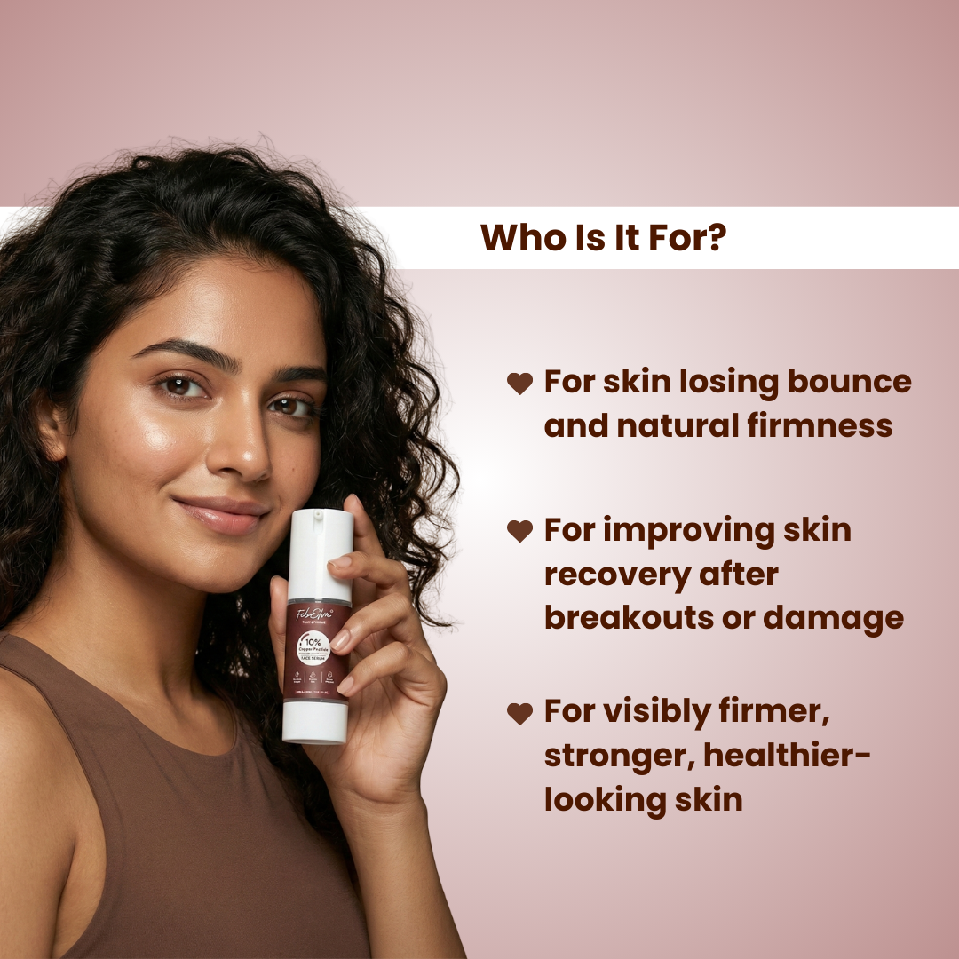 10% Copper Peptide & Niacinamide Face Serum for Firming, Repair & Anti-Aging