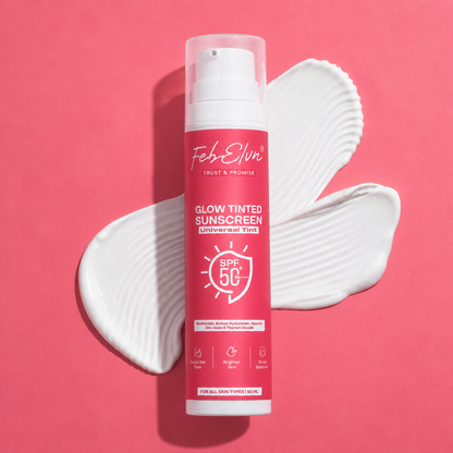 Glow Tinted Sunscreen SPF 50+ PA++++ | Universal Tint, Even Tone & Mineral Protection