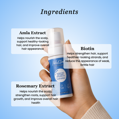 Advanced Anti-Gray Hair Serum For Premature Greying, Hair Fall & Root Strength