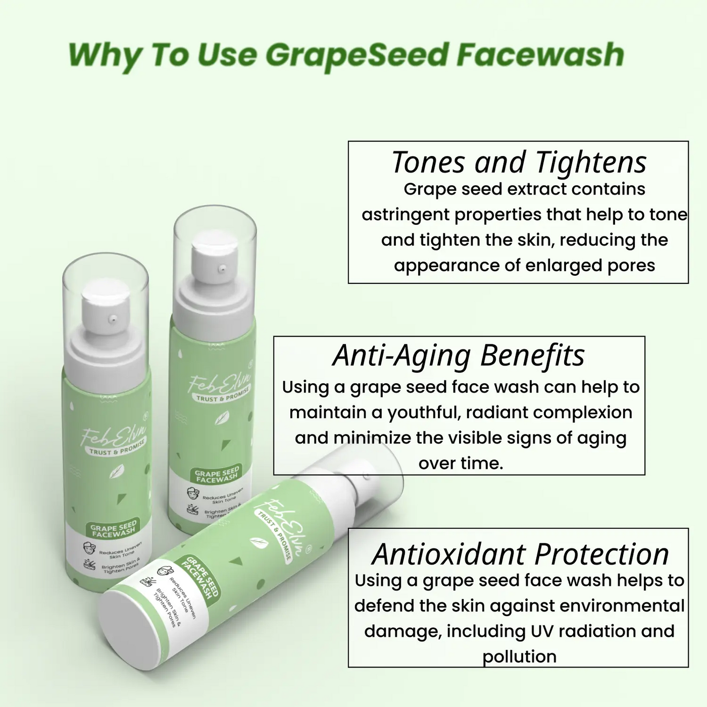Grapeseed Facewash -  15% Grape & Goji Extract
