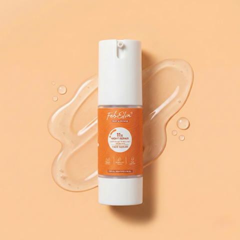 11X Night Repair Face Serum with Retinal & Bakuchiol | Anti-Aging & Skin Renewal Serum – 30ML