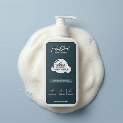 2% Keratin + Silk Protein Conditioner | Bond Repair & Hair Strength - 200ML