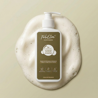 1% Salicylic Acid Anti-Dandruff Shampoo | Microbiome Balance & Scalp Clarifying Care - 200ML