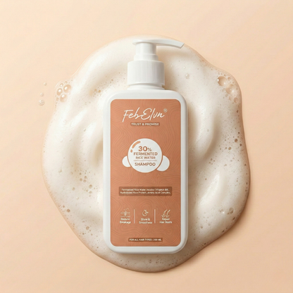 30% Fermented Rice Water + Amino Acids Shampoo for Hair Strength & Breakage Control