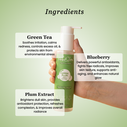 Green Plum + Antioxidants Gentle Cleanser for Hydration & Skin Balance-100ML