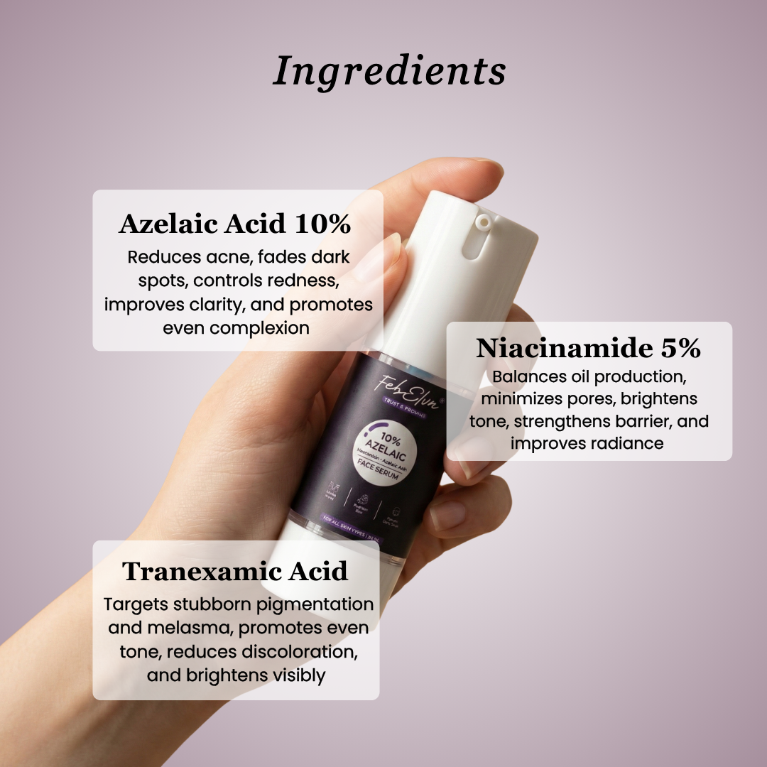 10% Azelaic Acid + 5% Niacinamide Serum For Acne Control & Dark Spot Reduction