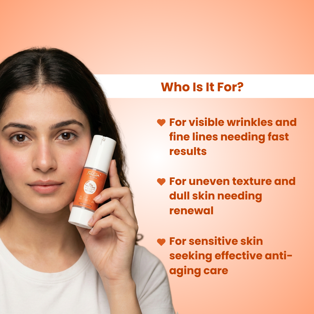 11X Night Repair Face Serum with Retinal & Bakuchiol | Anti-Aging & Skin Renewal Serum – 30ML