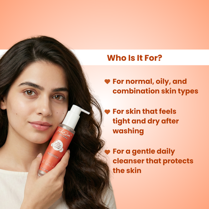 12% Amino Acid + 2% Niacinamide Gentle Face Cleanser | Hydrating Ceramide Face Wash-100ML