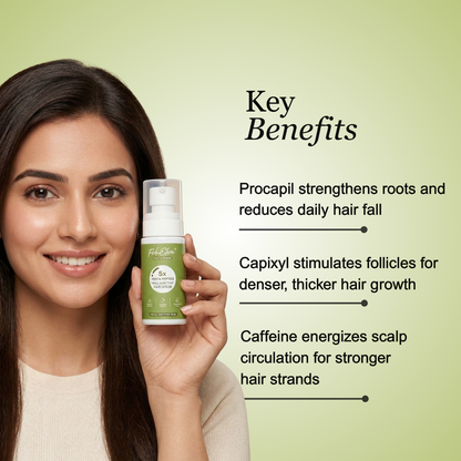 5X Peptide Hair Growth Serum | Reduces Hair Loss & Supports Regrowth