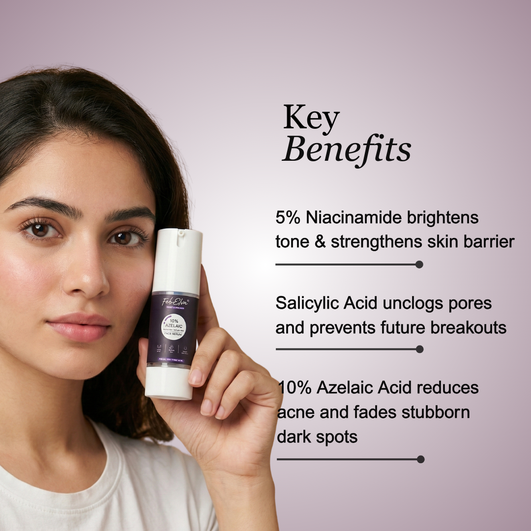 10% Azelaic Acid + 5% Niacinamide Serum For Acne Control & Dark Spot Reduction