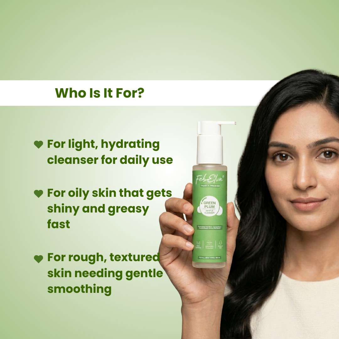 Green Plum + Antioxidants Gentle Cleanser for Hydration & Skin Balance-100ML