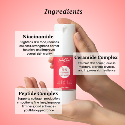 15% Niacinamide Face Serum with Alpha Arbutin & Glutathione for Brighten Skin