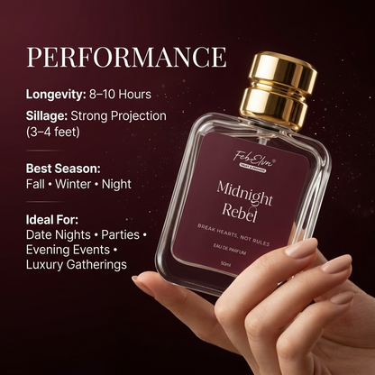 FEBELVN MIDNIGHT REBEL | Eau de Parfum (EDP 20%) | 50 ml | Long Lasting Premium Perfume