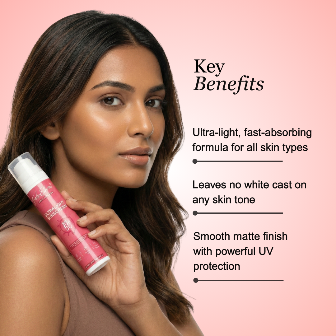 Ultra-Light SPF 50 PA+++ Sunscreen | Broad Spectrum UV Protection