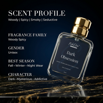 FEBELVN DARK OBSESSION | Eau de Parfum (EDP 20%) | 50 ml | Long Lasting Premium Perfume